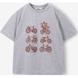 Sissy-Boy - T-shirt - Grijs - Katoen - Korte Mouwen - Ronde Halslijn