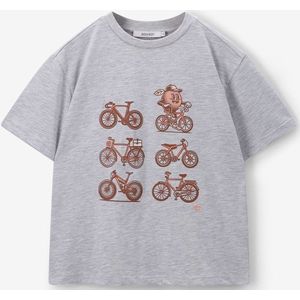 Sissy-Boy - T-shirt - Grijs - Katoen - Korte Mouwen - Ronde Halslijn