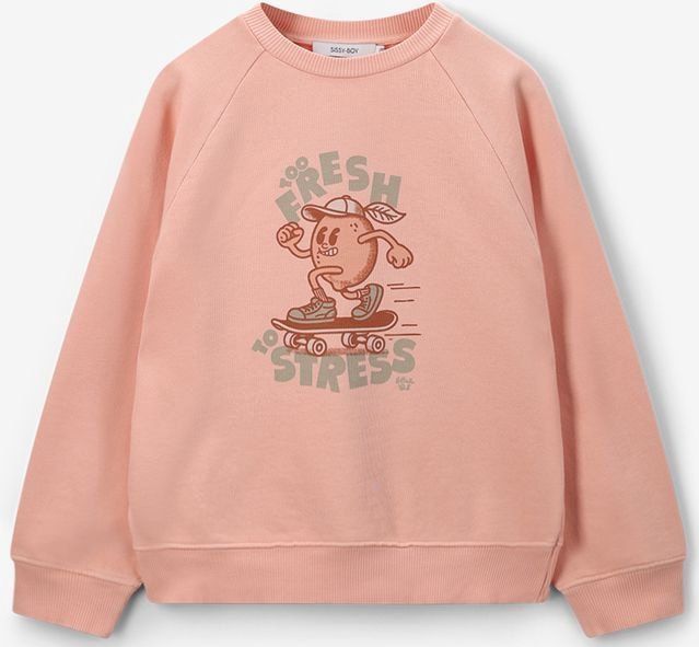 Sissy-Boy - Sweater - Lichtoranje - Met Print