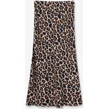 Sissy-Boy - Plooirok - Bruin - Satijn - All-Over Leopard Print