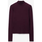 Sissy-Boy - Donkerrode Coltrui - Lange Mouwen - Hoge Col - Regular Fit