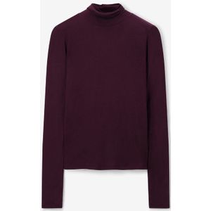 Sissy-Boy - Donkerrode Coltrui - Lange Mouwen - Hoge Col - Regular Fit