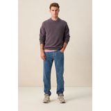 Sissy-Boy - Gebreide Trui - Paarse Kleur - Lange Mouwen - Relaxed Fit