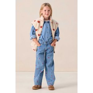 Sissy-Boy - Straight Leg Jeans - Blauw - Met Hartjes