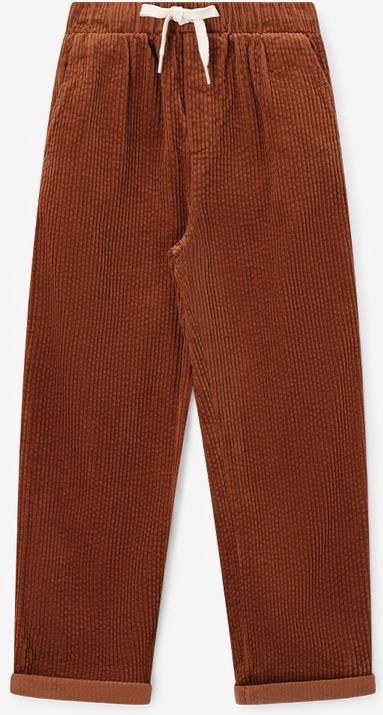 Sissy-Boy - Corduroy Broek - Bruin - Regular Waist - Smiley Print