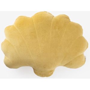Sissy-Boy - Geel - Schelpvormig Kussen - Velvet - 48 x 40 cm