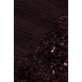 Sissy-Boy - Pailletten Tops - Donkerbruin - Trui