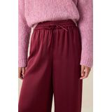 Sissy-Boy - High Waist Wide Leg Broek - Donkerrood