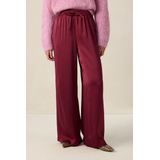 Sissy-Boy - High Waist Wide Leg Broek - Donkerrood