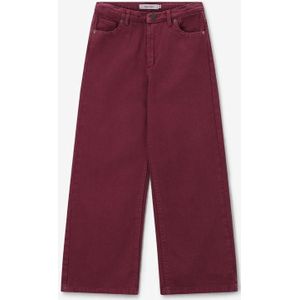 Sissy-Boy - Donkerrode - Straight Leg Jeans - Hoge Taille - 100% Katoen