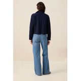 Sissy-Boy - Vest - Donkerblauw - Met Gouden Knopen - Regular Fit