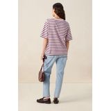 Sissy-Boy - T-shirt - Donkerroze - Korte Mouwen - Oversized Fit