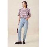 Sissy-Boy - T-shirt - Donkerroze - Korte Mouwen - Oversized Fit