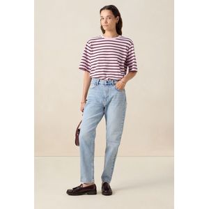 Sissy-Boy - T-shirt - Donkerroze - Korte Mouwen - Oversized Fit