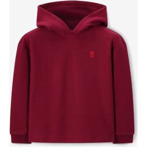 Sissy-Boy - Donkerrode Hoodie - Artwork - Relaxed Fit - Lange Mouwen