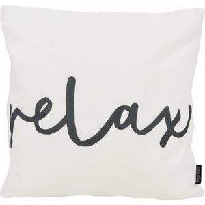 Sierkussen Black & White Relax - Outdoor/Buiten Collectie | 45 x 45 cm | Polyester