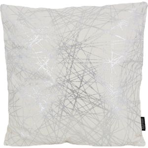 Sierkussen Isha Silver / Whites-s45 x 45 cms-sKatoen