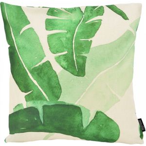 Sierkussen Watercolor Leavess-s45 x 45 cms-sKatoen/Linnen
