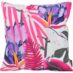 Sierkussen Nayara Leavess-s45 x 45 cms-sKatoen/Polyester