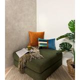 Velvet - Stripe Kussenhoes - Terracotta - Velvet / Polyester - 45 x 45 cm