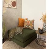 Velvet - Stripe Kussenhoes - Terracotta - Velvet / Polyester - 45 x 45 cm