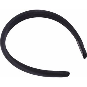 Satijn Diadeem / Haarband - Zwart | Kunststof 1,5 cm | Fashion Favorite