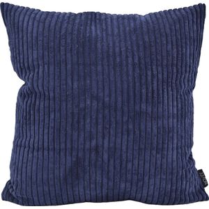 Sierkussen Corduroy Donkerblauw | 45 x 45 cm | Polyester