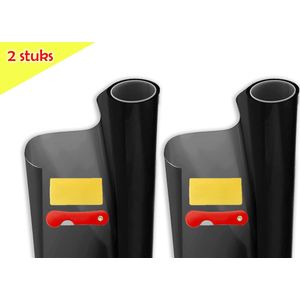 2 stuks Auto Raamfolie - Zonwerende Autoruitfolies-Zelfklevend - 300x50 Cm