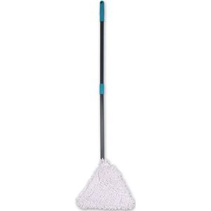 Multifunctionele Microvezelmop met Uitschuifbare Telescoopstok 115-150 cm - Vloerwisser 31x29x108-145 cm - Incl. Microvezeldoek - Ideaal voor Alle Soorten Vloeren