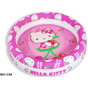 Zwembad kopen - Zwembad meisjes opblaaszwembad Hello Kitty meisjes 90 cm PVC roze/wit