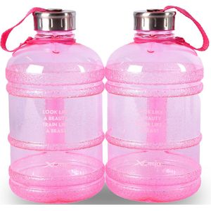 Sportdrankfles - waterfles / watercan van tritan materiaal - 1.9 Liter roze