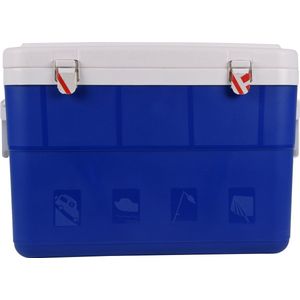 Koelboxset Blauw Ruime 45 Liter - 50x39x38 cm - Ideaal voor Kamperen, Outdoor Activiteiten en Auto Reizen