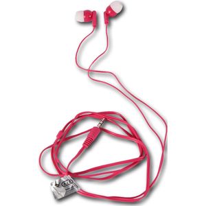 Roze On-Ear Hoofdtelefoon met Kabel | Hoogwaardige Geluidskwaliteit en Comfort | 1m Kabel | Inclusief 2 Extra Oordopjes Geschikt Voor Mp3,Mp4, Ipod & Smartphones met 3.5mm Jack
