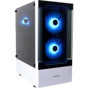AMD Ryzen 5 6-Core RGB Game PC WHITE - RTX 3060 12GB - 32GB 3200 RAM - 1TB M2.0 NVME SSD - WIFI - Win11 PRO - Gamdias Talos E3 Wit