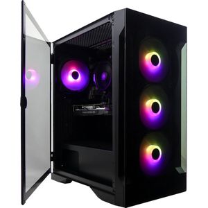 AMD Ryzen 5 6-Core RGB Game PC met Temperatuur Display - RTX 3050 - 16GB RAM - 1TB M2.0 NVME SSD - WIFI - Gamdias Aura GC5
