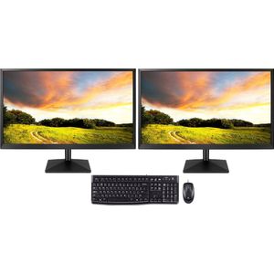 BitBull i9 ALL-IN-ONE AIO Mini PC Compleet MET TWEE SCHERMEN 24"", Toetsenbord en Muis - 2TB M.2 SSD - 32GB RAM - 12900K 16-Core@3,2-5,2GHz - WIFI 6/Bluetooth 5.2 - Win11 PRO