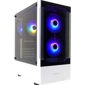 AMD Ryzen 5 7600X RGB DDR5 High-End RX 7600 8GB Game PC Wit / Gamdias ELITE E3 WHITE Gaming Computer - 16GB RGB RAM - 1TB M2.0 SSD - WIFI