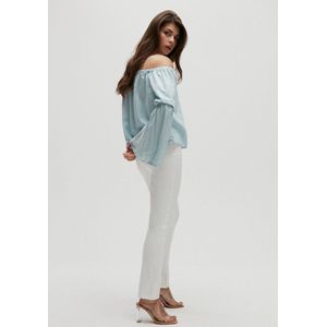 Witte stretchy straight jeans Sarah - Homage