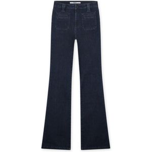 Donkerblauwe flared jeans met zakken Jane - Homage
