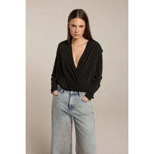 Homage to Denim H-cw25m12 flowy cross over top