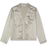 Homage to Denim - H-cw25m29 - Blouse - Champagne - Met Plissé Detail