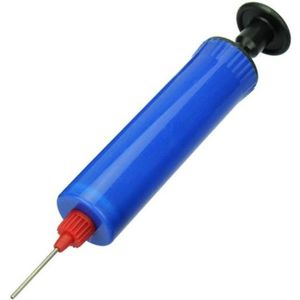 FSW-Products - 1 Stuk - Ballenpomp met Naald - Blauw - Opblaaspomp - Handige pomp - 18cm