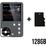 HIFI MP3 Speler 128GB - 2.0'' TFT Screen - Professionele mp3 speler - C2s - Zwart
