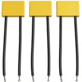 LED Dimstabilisator 470N - Stopt flikkeren van LED lampen tot 10W - 0.33uF - Geel - 3 stuks