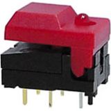 Digitast Dip Drukschakelaar - 17,1x12,3Mm - 5mA 24V - LED indicatie Rood