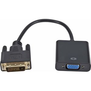 Video Converter - DVI-D naar VGA - 25 cm - HD kwaliteit - Zwart