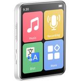 MP3 Speler Bluetooth 128GB - 2.0'' TFT Screen - MP4 speler met Touchscreen - Bluetooth 5.2 - D2 - Wit