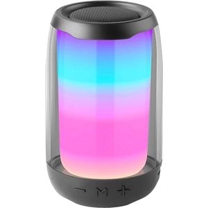 Mini Bluetooth Speaker - 5W - BT 5.1 - Draadloze Speaker - Met Lichteffecten - B-360 - Zwart