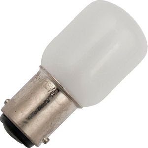 Naaimachine Halogeen Lampje BA15D - 15W 2700K 230V – Halogeen Lampjes - Mat - Extra Warm Wit