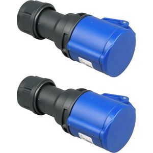 CEE Contrastekker - 3-polig - 16A 230V - Blauw - Per 2 stuks